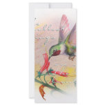 Hummingbird - Small things are the most beautiful. rack cards