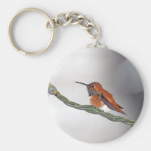 Hummingbird Sticking Out Tongue Keychain