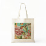 Hummingbird Vintage Collage Magazine Tote bags