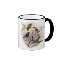 Hummingbirds  in Flight Coffee Mugs