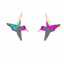 Hummingbirds Tree Ornament Photo Sculpture