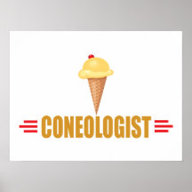 Humorous Ice Cream Cones Print