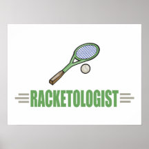 Humorous Tennis Player Posters
