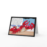 Humour Birthday Card with two crabs