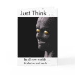 Humourous Alien Get Well Card