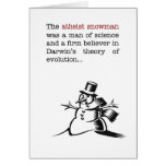 Humourous Atheist Snowman Christmas Card