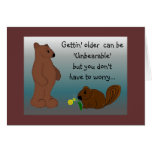 Humourous Bear Birthday Greeting Cards