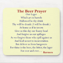 Humourous Beer T-shirts & Gifts, The Beer Prayer!