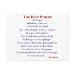 Humourous Beer T-shirts & Gifts, The Beer Prayer! postcards