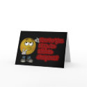 Humourous Birthday Card about Idiot with Smiley