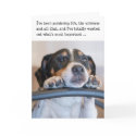 Humourous Birthday Card - Dog Pondering Life