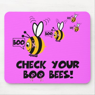 Humourous breast cancer awareness mousemat by Femfatal