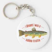 Humourous Brook Trout Fish, Fishing Key Chains