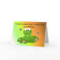 Humourous Cartoon Frog Birthday cards
