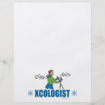 Humourous Cross Country Skiing Guy Flyers