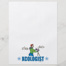 Humourous Cross Country Skiing Guy Flyers