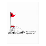 Humourous Golfing Dog Postcards
