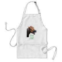 Humourous Horse:  Beauty is such a curse Aprons
