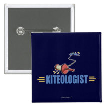 Humourous Kite Flying Buttons