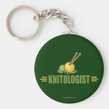 Humourous Knitting Key Chain