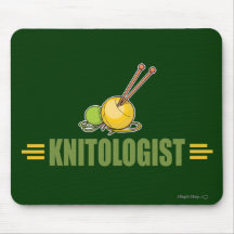 Humourous Knitting Mouse Mat
