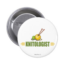 Humourous Knitting Pinback Buttons