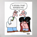 Humourous Law Office Poster posters