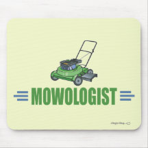 Humourous Lawn Mowing Mouse Mat