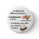 Humourous Oboe Joke Button