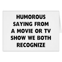 Humourous Saying