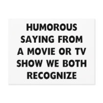 Humourous Saying