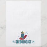 Humourous Snow Sledding Flyers