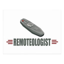 Humourous Television Remote Control Postcard