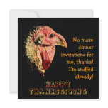 Humourous Thanksgiving Dinner Party Invitations