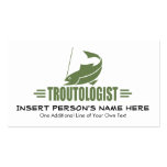 Humourous Trout Fishing Business Card