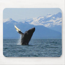 Humpback Whale Breaching Mouse Pad