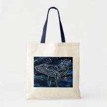 Humpback Whale Canvas Bag