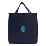 Humpback Whale embroidered bags