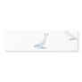 Humpback Whale in Swish Drawing Style Bumper Sticker