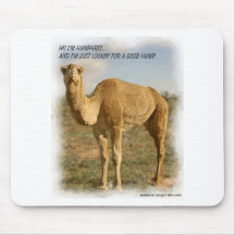 Humphrey The Humpless Camel Mouse Pad
