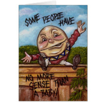 HUMPTY DUMPTY Alice in Wonderland Note Card