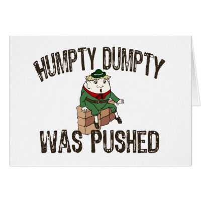 Humpty Dumpty Greeting Card by SillyShirts