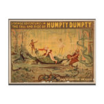 Humpty Dumpty, 'Coral Grotto of Light' Retro Theat postcards