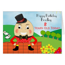 Humpty Dumpty Cute Kids Birthday Card
