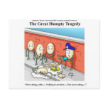 Humpty Dumpty Police Investigation Funny Gifts postcards