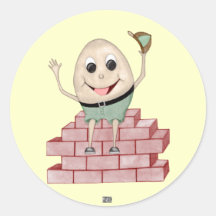 Humpty Dumpty Round Sticker