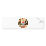 Humpty Dumpty Sat on a Wall in Wonderland bumper stickers