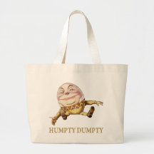 HUMPTY DUMPTY SAT ON A WALL - NURSERY RHYME CANVAS BAG