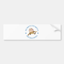 HUMPTY DUMPTY SAT ON A WALL - NURSERY RHYME BUMPER STICKER