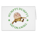 HUMPTY DUMPTY SAT ON A WALL - NURSERY RHYME cards